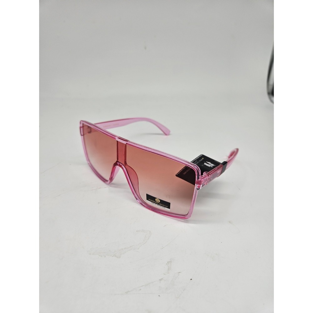 Margaret Josephs Hot Pink Oversized Sunglasses